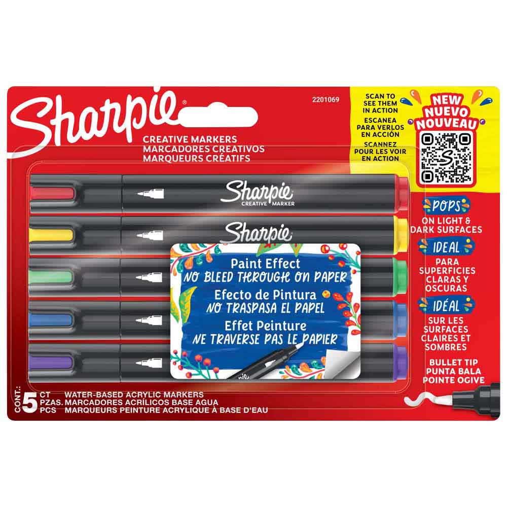 Marcador Creativo Pta Bala Tjx5 SHARPIE