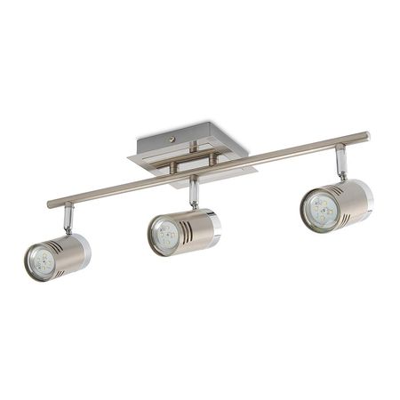 Barra LED Daniela GU10 Cromo Satinado 3W 3 Luces