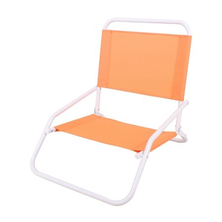 Silla de playa baja plegable Naranja Amber