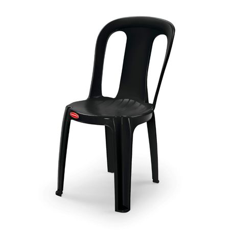 Silla de Plástico Publix Polipropileno Negro Polinplast