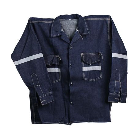 Camisa Denim Werken 100% Algodón con Cinta Reflectiva - Talla: Medium