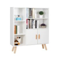 Librero Nacion Muebles Adara Color Blanco