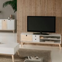 Centro De Entretenimiento Nacion Muebles Bogota Color Blanco