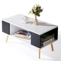 Mesa de Centro Nacion Muebles Alex Color Blanco