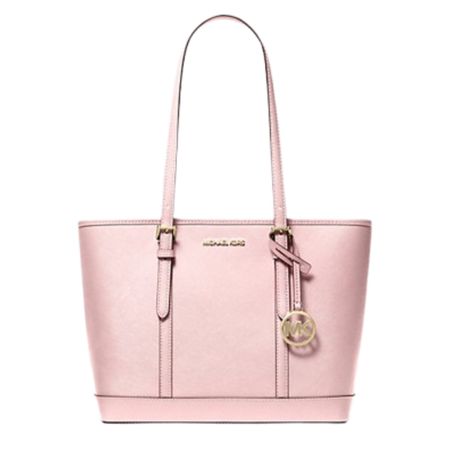 Michael Kors Bolso Tote Jet Set Travel De Piel Rosa Palido