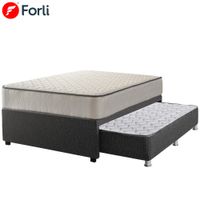 Cama Box Tarima Diván FORLI Elegant 1.5 Plazas + 1 Almohada