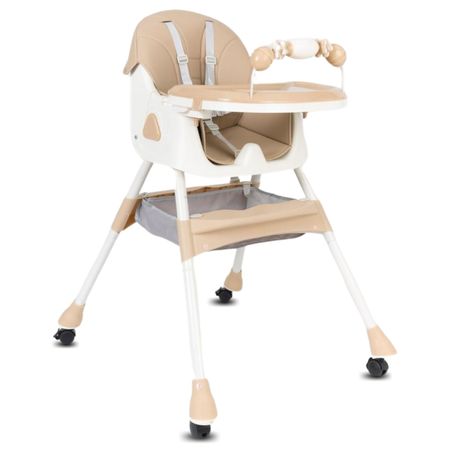 Silla de Comer Lodge con Ruedas Edición Limitada Beige