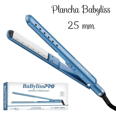 Plancha Alisadora Babyliss Pro Nano Titanium Wet Dry  25mm. Plancha Alisadora Babyliss Pro Nano Titanium Wet Dry 25mm.