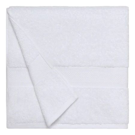 Toalla SaviHome de Piso de Baño Edurne 50x75cm Blanco