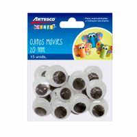Ojitos Móviles ARTESCO 20mm Bolsa 15un
