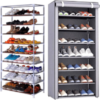 Zapatera Organizadora de 10 Niveles con Cubierta