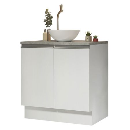 Gabinete para Baño con 2 Puertas de 80 cm Blanco