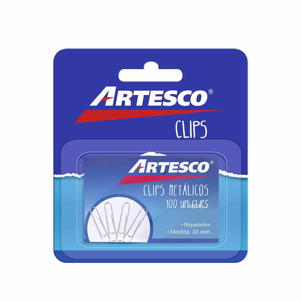 Clips Metálicos ARTESCO 33mm Caja 100un plazaVea Supermercado