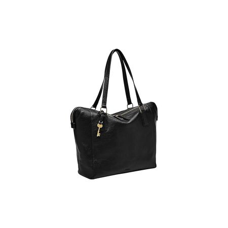 Bolso Fossil de Cuero Color Negro