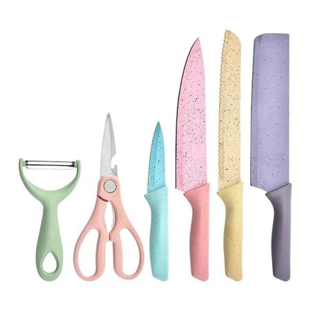 Set de Cuchillos de Cocina de 6 pizas Pastel