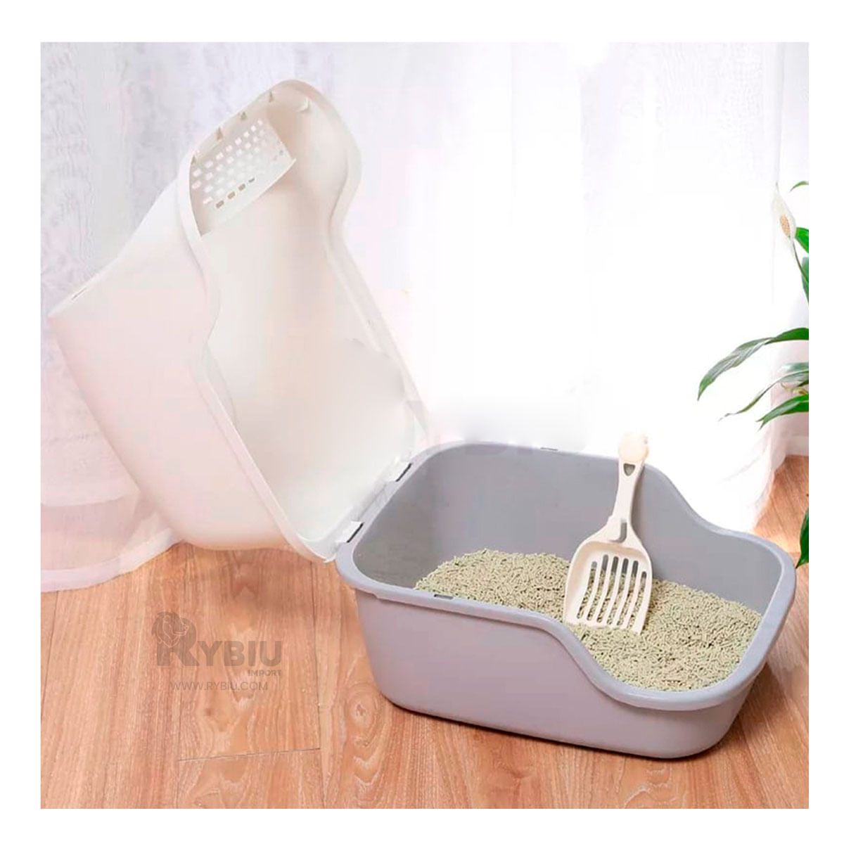 Arenero Resistente Cat de Color Plomo Y+Agendita