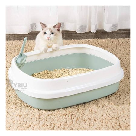 Arenero Estetico para Baño de Felinos 48x40x12.5 Verde