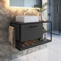 Mueble de Baño Nodoka Negro R&R MUEBLES