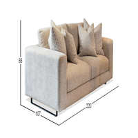 Sofá 2 cuerpos Dmuebles Westford - Crema