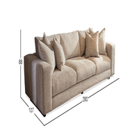 Sofá 3 cuerpos Dmuebles Westford - Crema