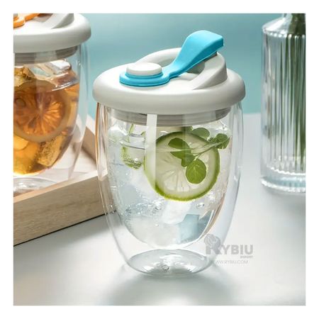 Tomatodo Anti Derrame en Celeste Y+Post-it adhesivos