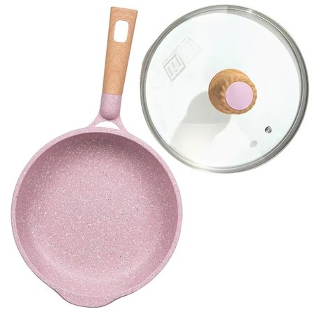 Sartén Antiadherente con Tapa - MGC N° 26 Color Rosa