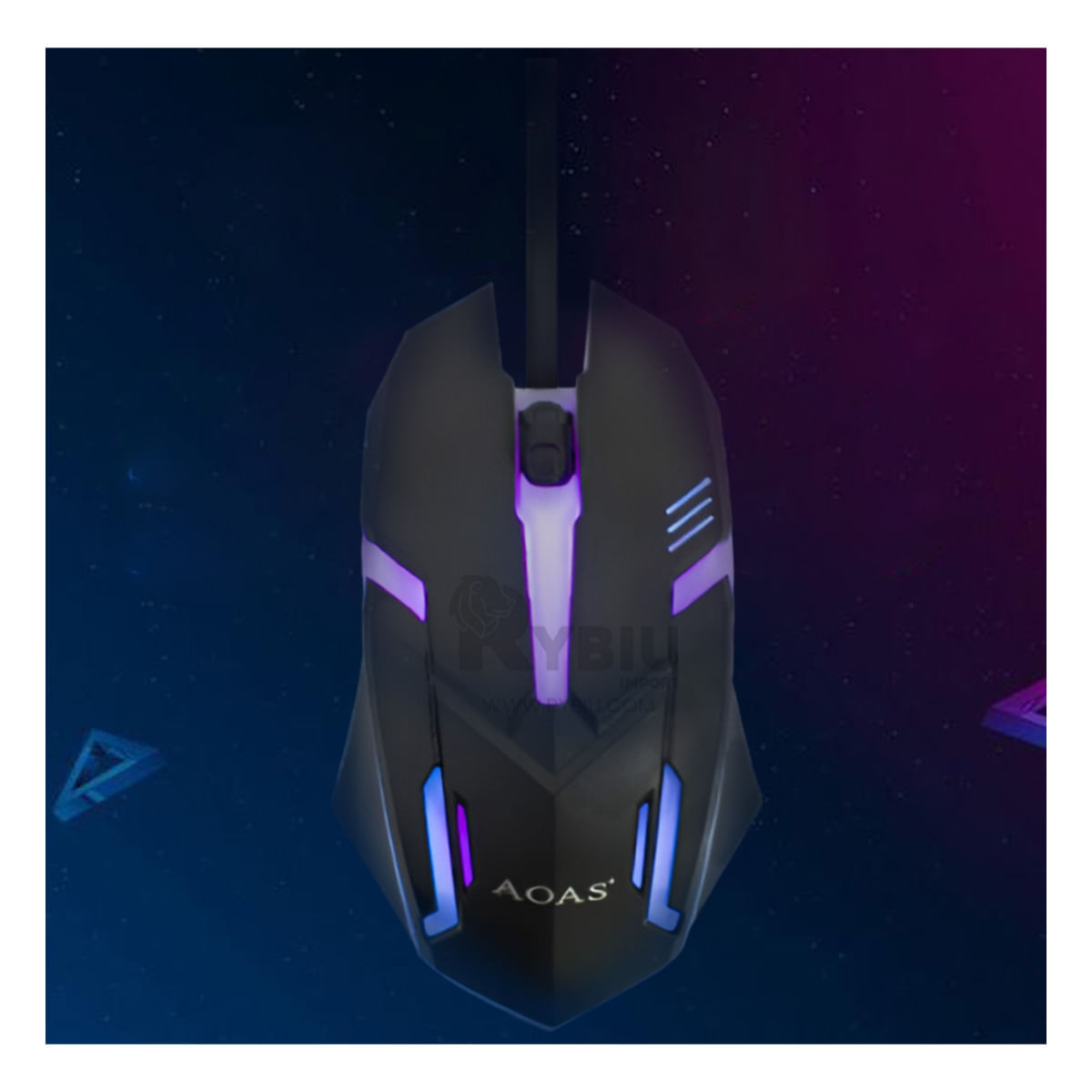 Mouse Compacto y Moderno de Color Negro Y+Papel de Regalo