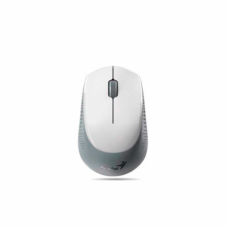 Mouse Genius Nx-8000S Bt Wireless/Bluetooth Blueeye Silent Ergonomico White/Grey