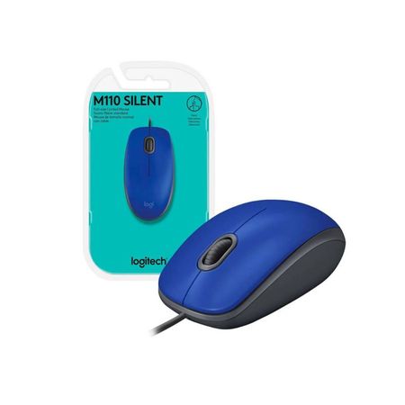 Mouse Logitech M110 Silent Usb Azul