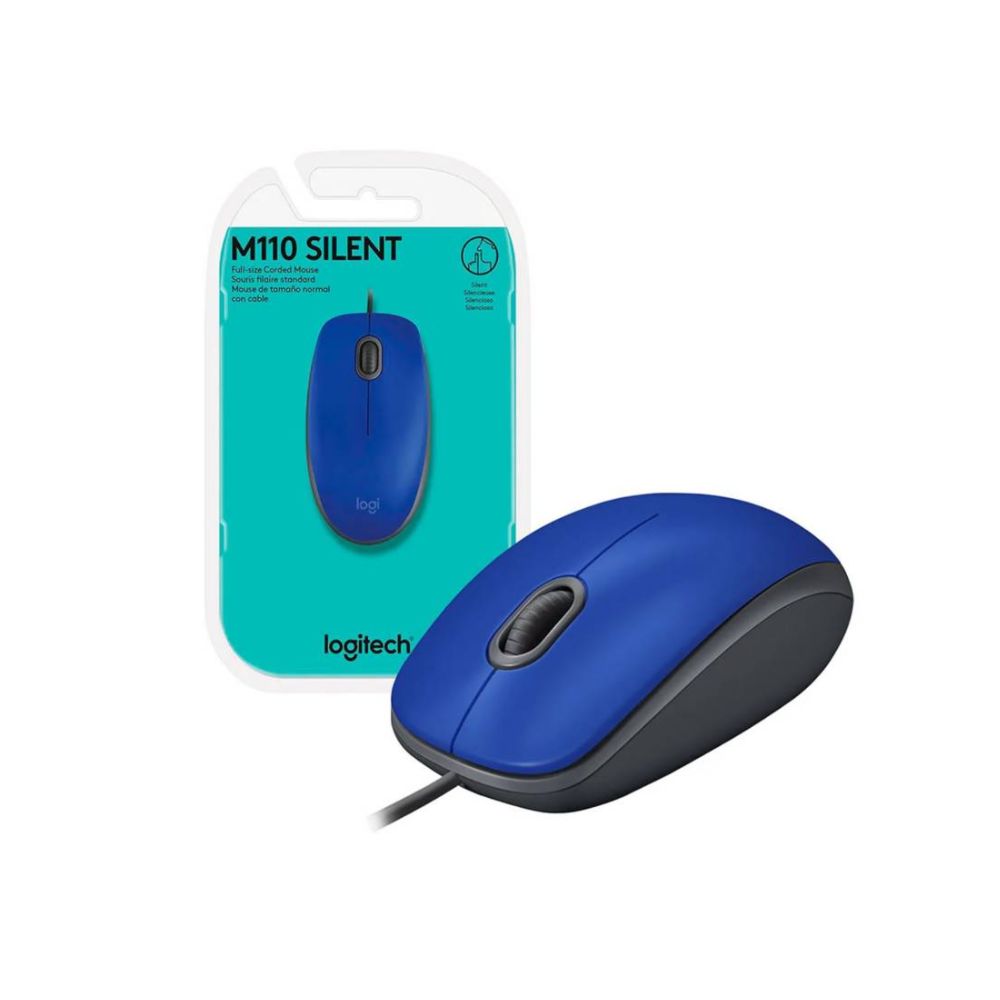 Mouse Logitech M110 Silent Usb Azul