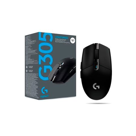 Mouse inalámbrico Logitech G305 Lightspeed para juegos Negro