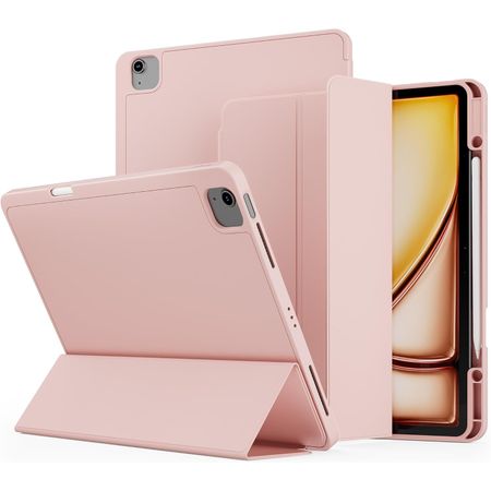 Funda Flip Cover de iPad Air 13 M2 2024 Con Portalápiz Protector - ROSA