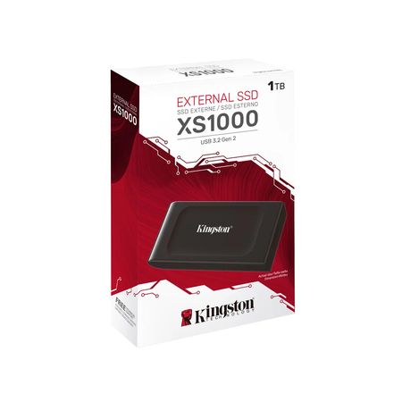 Unidad de estado sólido Pórtatil Kingston XS1000 - Externo - 1TB - USB 3.2 (Gen 2)