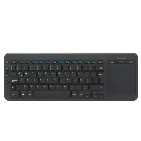 Teclado Inalambrico Microsoft All-In-One Media Touchpad Negro