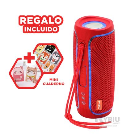 Parlante Liviano y Funcional de Color Rojo Y+Agendita ×