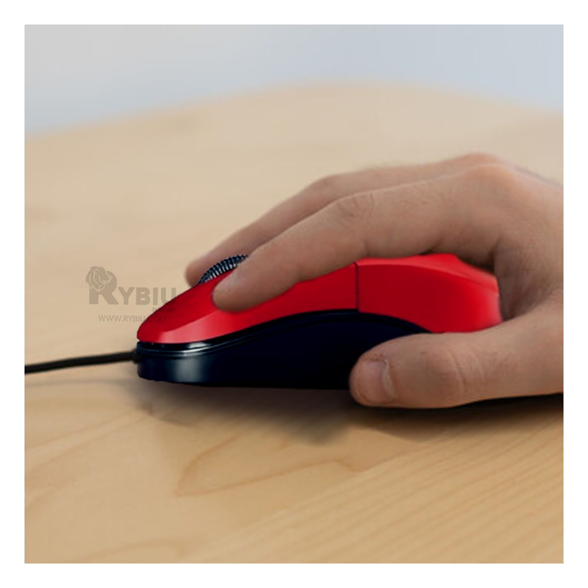 Mouse Multifuncional de Larga Duracion en Color Rojo