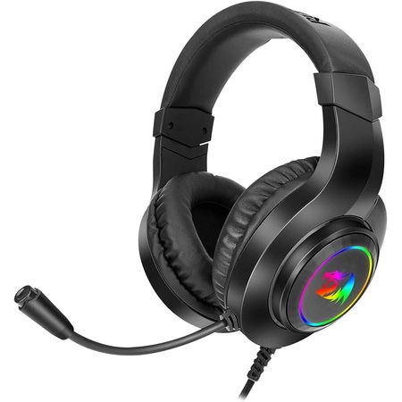 Audifono Gamer Con Microfono Redragon Hylas H260 Rgb Black