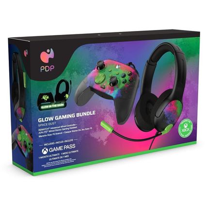 Controladores y Auriculares con Cable PDP Space Dust Bundle Pack: para Xbox y PC