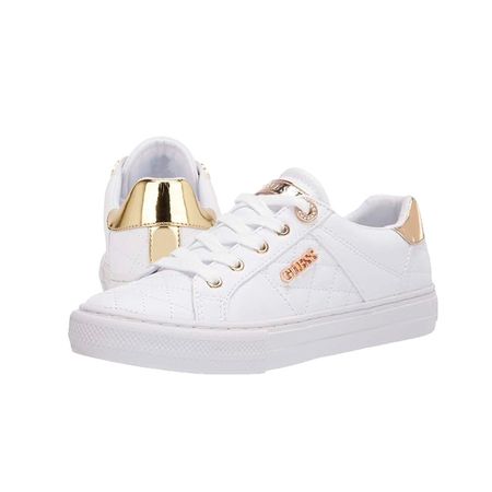 Zapatillas Guess Loven Blanco con detalles Dorados para Mujer - Sanllo Talla 39