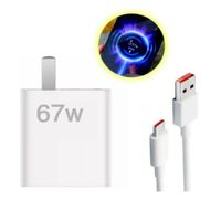Cargador 67W con Carga Rápida y Segundero Cable Tipo Redmi