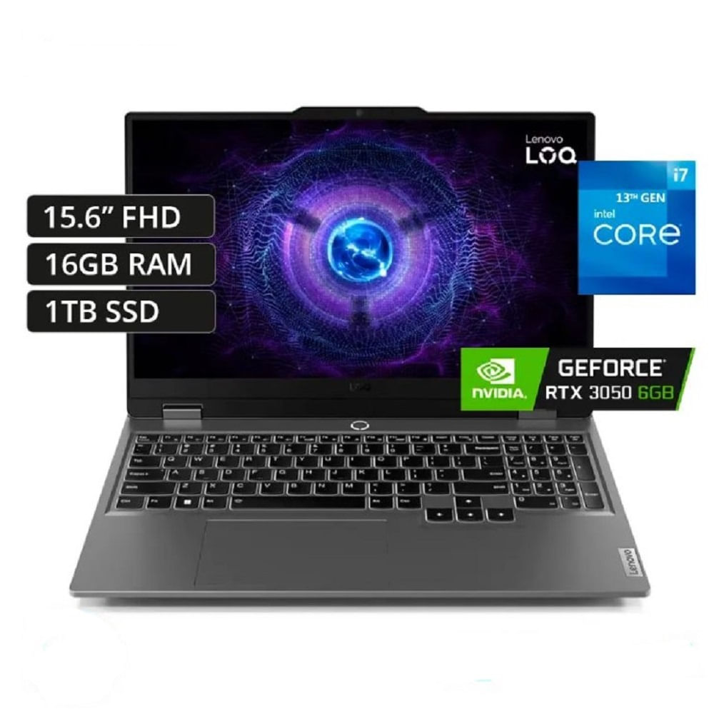 Laptop Lenovo Loq 15 Intel Core I7 13650hx 16gb Ram 1tb Ssd 15.6""144hz Rtx 3050