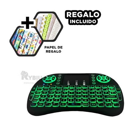 Teclado Multifuncional en Color Negro Y+Papel de Regalo