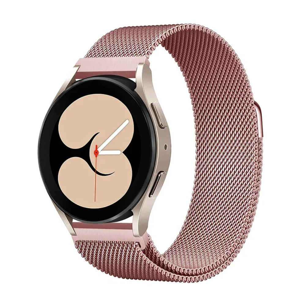 Correa De 22mm Metalica Milanese Para Huawei Gt3 46mm Rosa