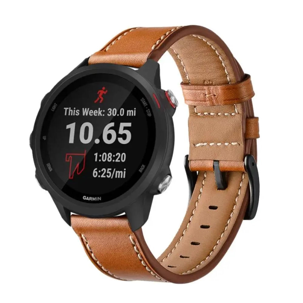 Correa De 22mm De Cuero Para Huawei Gt2 E  Marrón Claro