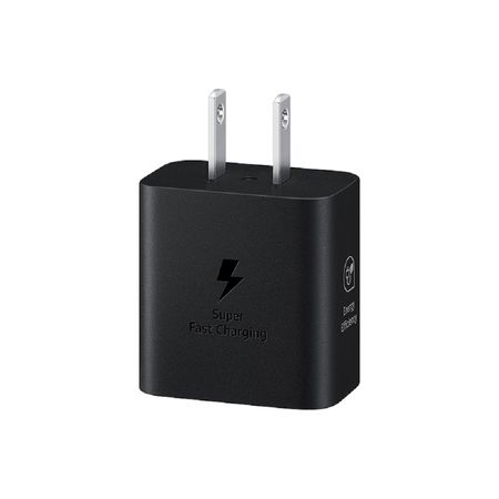 Cubo Adaptador de Corriente ORIGINAL SAMSUNG de 25W Tipo USB-C - Negro