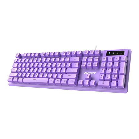 Teclado NPET K10V1 Cable Morado