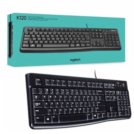 Teclado Logitech K120 USB SP Black