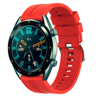 Correa De 22mm De Silicona Para Huawei Gt3 Se Rojo