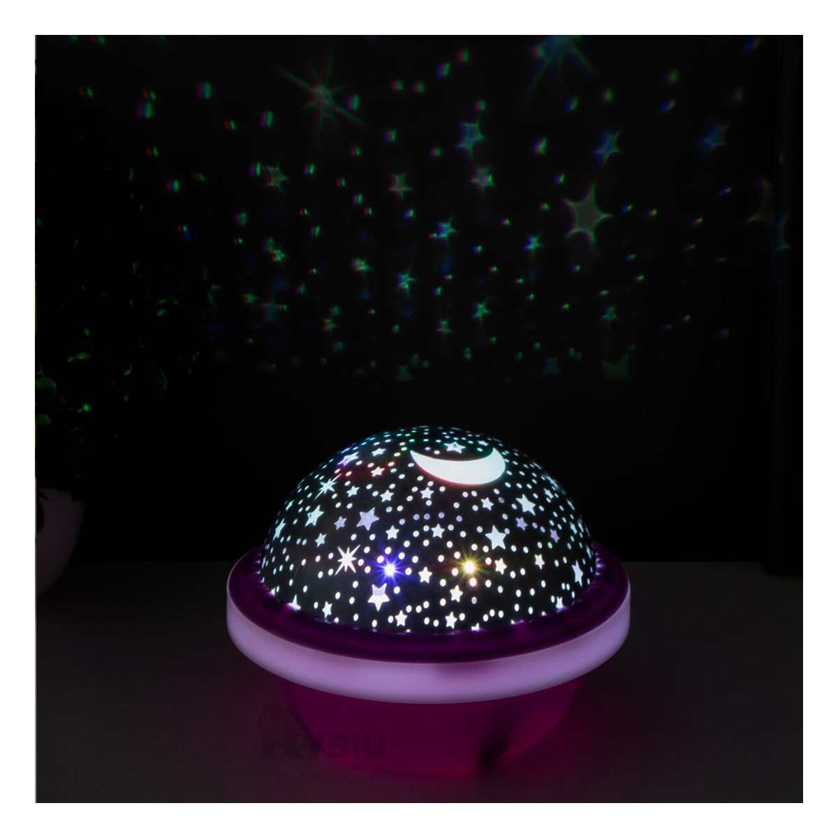 Proyector Tecnologico y Estetico Tono Lila Y+Stickers