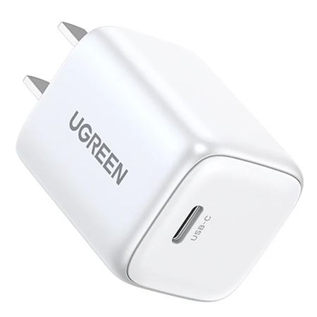 Cargador UGREEN de Carga Rápida Nexode 30W USB-C PD GaN (White) CD319